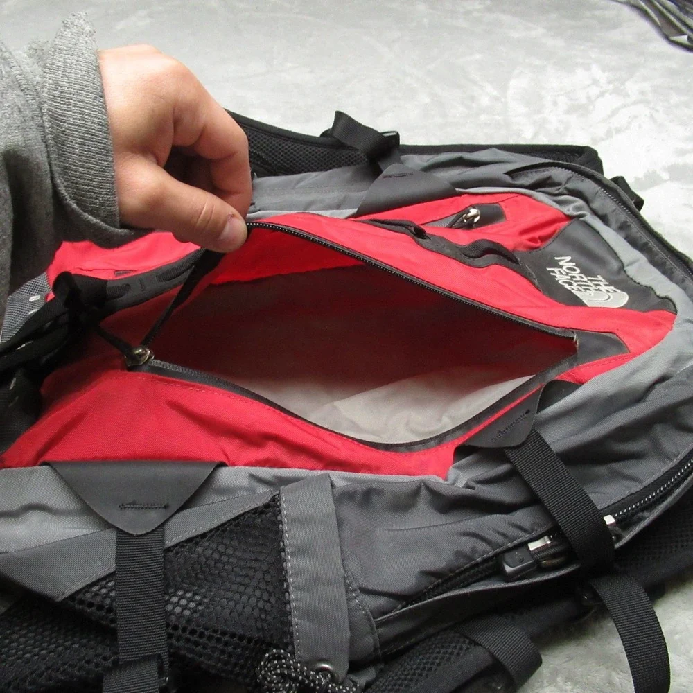 North Face Backpack Unisex One Size Red Big Shot Hiking Travel Technical‎ Rugged